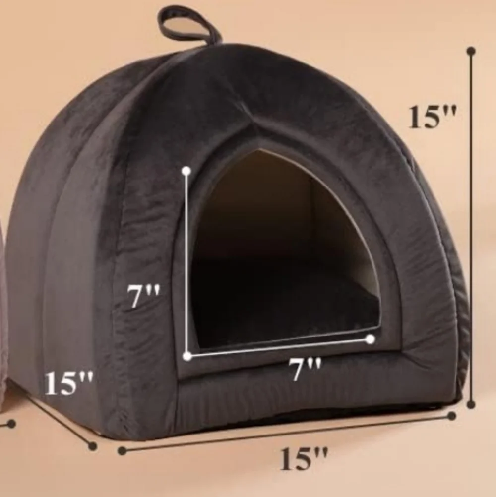 Cozy Gray Pet Bed with Removable Cushion.23
